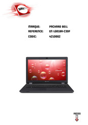 Packard Bell EN LG81BA-C3DF Manuel D'utilisation