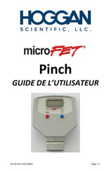 Hoggan Scientific MicroFet Pinch Guide De L'utilisateur