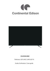 CONTINENTAL EDISON CELED58120B2 Guide D'utilisation