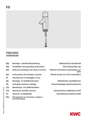 KWC F5SV1001 Notice De Montage Et De Mise En Service