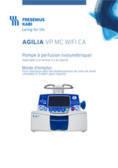 Fresenius Kabi AGILIA VP MC WIFI CA Mode D'emploi