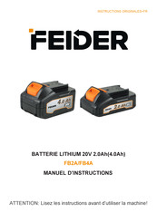 Feider FB2A Manuel D'instructions