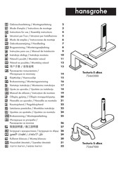 Hansgrohe Tecturis E sBox 73443 Serie Mode D'emploi / Instructions De Montage