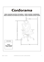 CONFORAMA ERGO-GAMING 599481 Instructions De Montage