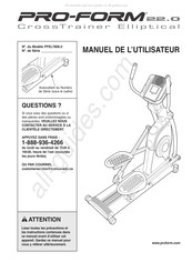 Pro-Form 22.0 Manuel De L'utilisateur