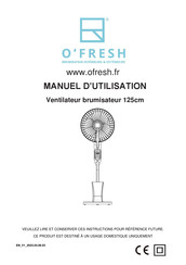 O'FRESH LB-FS09R/253 Manuel D'utilisation