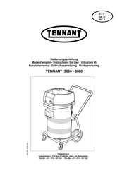 Tennant 3860 Mode D'emploi