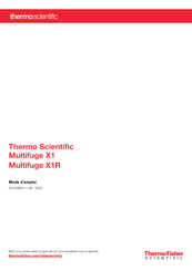 Thermo Scientific Multifuge X1R Mode D'emploi