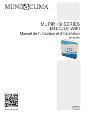 mundoclima WF-MUPIR Manuel De L'utilisateur Et D'installation