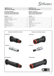 Staubli S-OPC16/ Serie Notice De Montage