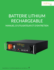 Volthium 51.2-100-R-H-3U-C Manuel D'utilisation Et D'entretien