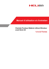 HELI G3 Série Manuel D'utilisation Et D'entretien