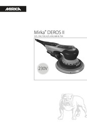 MIRKA DEROS II 750 Instructions D'utilisation