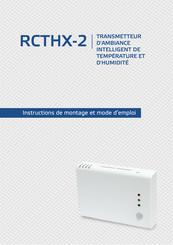 Sentera Controls RCTHX-2 Instructions De Montage Et Mode D'emploi