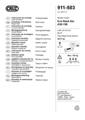 CRUZ Evo Rack Alu A30-158 Instructions De Montage