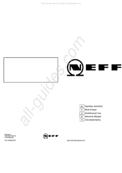 NEFF N11K30N0 Mode D'emploi