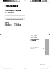 Panasonic CS-RE18SKUA Instructions D'utilisation