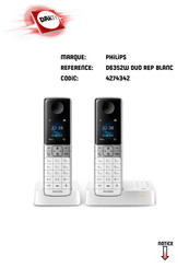 Philips D635 Documentation D'utilisation Détaillée