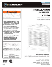 Continental Fireplaces Ascent CBX36NTREA Manuel D'installation