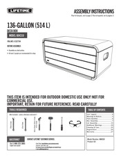 Lifetime 60431U Instructions D'assemblage