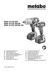 Metabo 02205000 Notice D'utilisation Originale