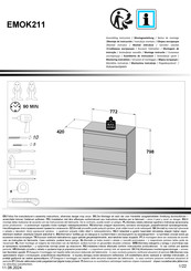 Forte EMOK211 Notice De Montage