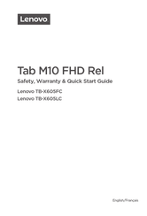 Lenovo Tab M10 FHD Rel Guide De Démarrage Rapide