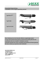 BIAX FR 8-12 PLUS Traduction Du Manuel D'utilisation Original