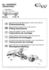 ConWys AG 16320500C Instructions De Montage