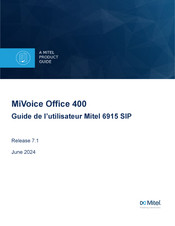 Mitel MiVoice Office 400 6915 SIP Guide De L'utilisateur