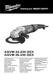 Milwaukee AGVM 24-230 GEX Notice Originale