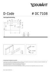 Duravit D-Code DC 7108 Instructions De Montage