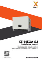 SolaX Power X3-MEGA G2 Serie Manuel D'installation