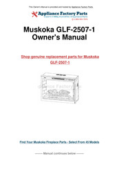 Muskoka GLF-2505 Guide D'utilisation Et D'entretien