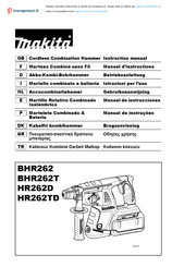 Makita BHR262RDJ Manuel D'instructions