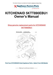 KitchenAid ARTISAN 5KTT890EBU1 Guide