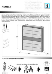 Forte RDNZ02 Notice De Montage