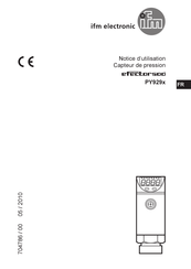 IFM Electronic Efector500 PY929 Serie Notice D'utilisation