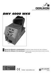 Oerlikon DMY 4000 WKS Manuel D'utilisation Et D'entretien