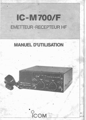 Icom IC-M700/F Manuel D'utilisation