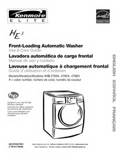 Kenmore Elite HE3 110.4789 Serie Guide D'utilisation Et D'entretien