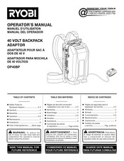 Ryobi OP40BP Manuel D'utilisation