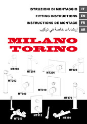 IB RUBINETTERIE MILANO TORINO MT350 Instructions De Montage