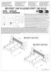 Dedeman BELFORT 160 PLUS UP01522 Instructions D'assemblage