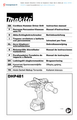 Makita DHP481ZJ Manuel D'instructions