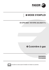 Fagor FACG202S Mode D'emploi