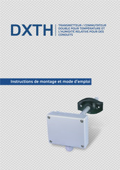 Sentera Controls DXTHG Instructions De Montage Et Mode D'emploi