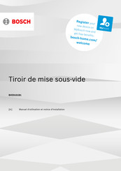 Bosch BVE9101B1 Manuel D'utilisation Et Notice D'installation