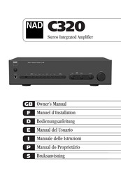 NAD C320 Manuel D'installation