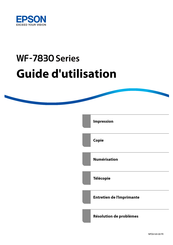 Epson WF-7835WF Guide D'utilisation